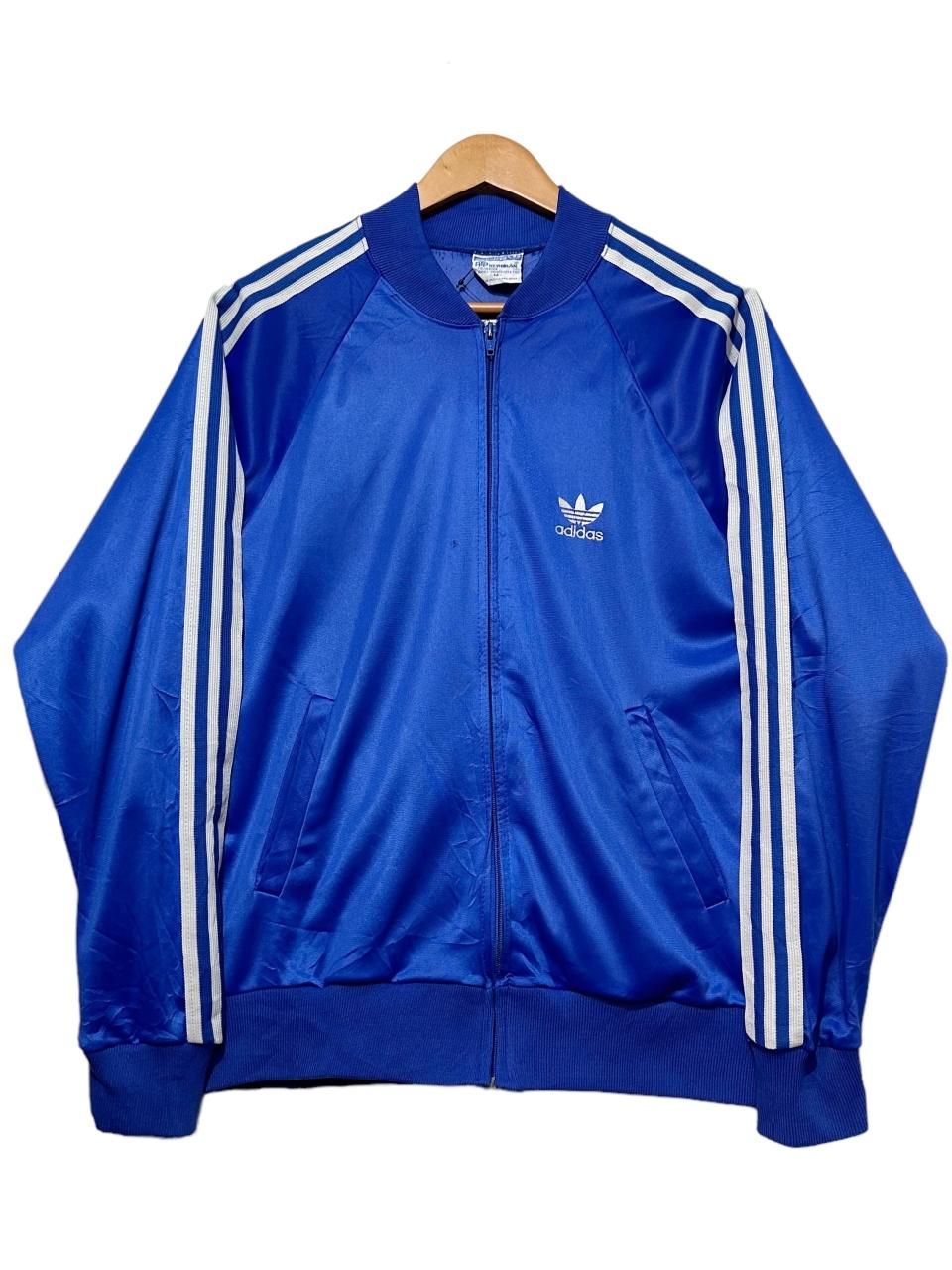 USA製 80s adidas ATP Track Jacket 青 M アディダス トラック 