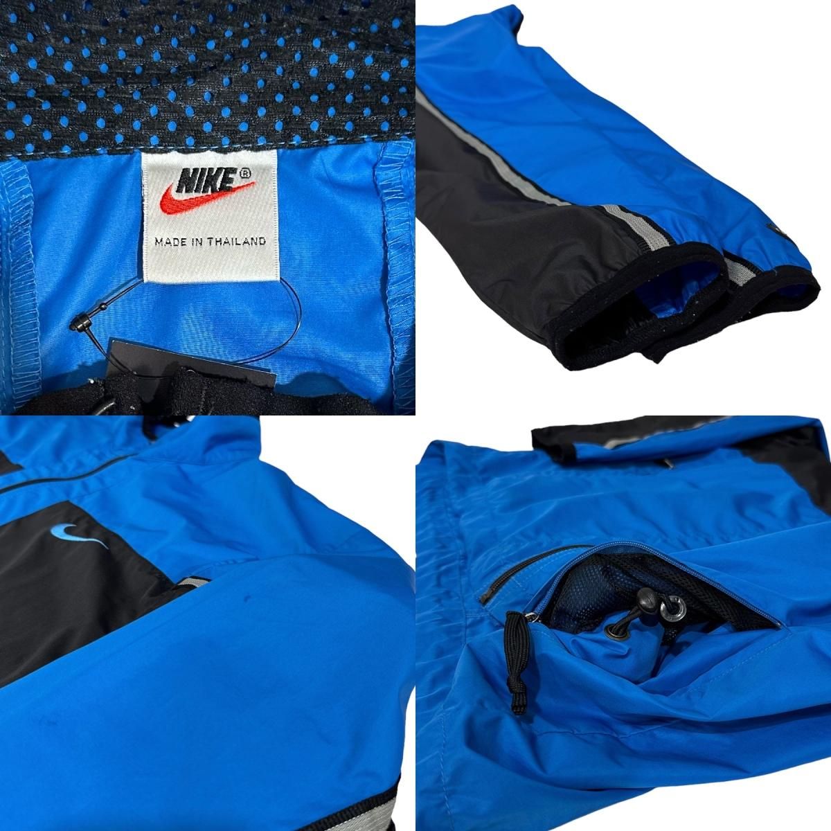 96年製 NIKE Logo Nylon Jacket 青黒 L 90s ナイキ ナイロン 96年製 NIKE Logo Nylon Jacket 青黒 L 90s ナイキ ナイロン