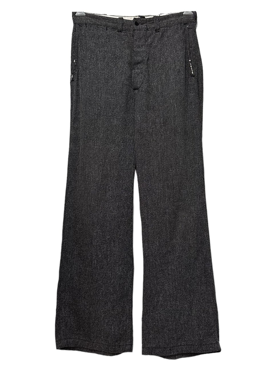 40s~50s Vintage Black Chambray Work Pants 黒 W31×L30 ブラックシャンブレー ワークパンツ 黒シャン  ヴィンテージ 古着 - NEWJOKE ONLINE STORE
