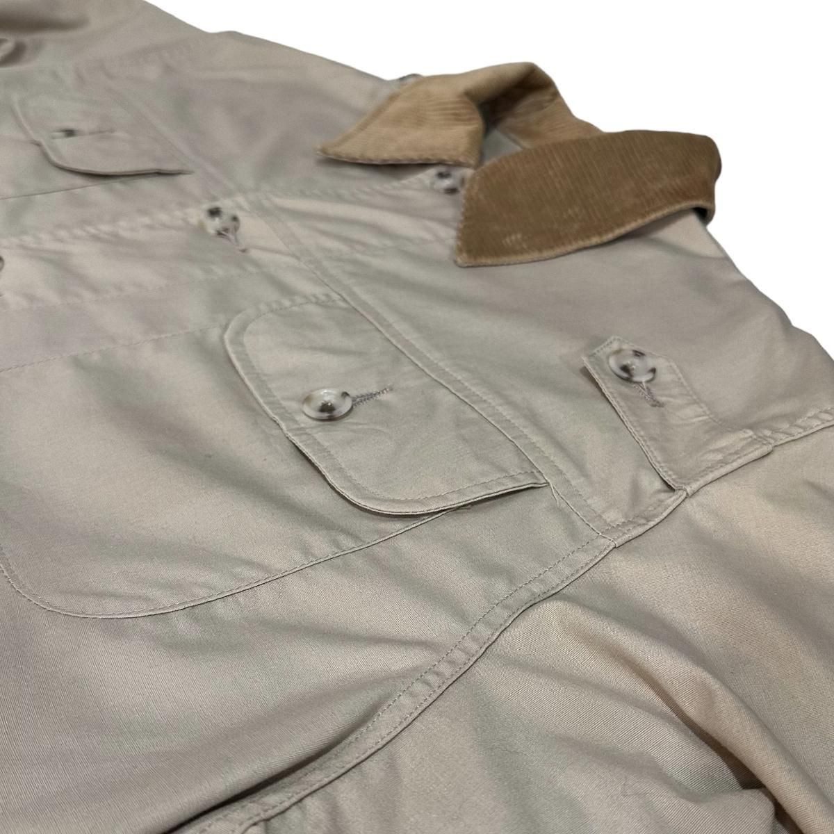 USA製 80s L.L.Bean Bean's Warden Jacket ベージュ XL エルエルビーン ワーデンジャケット フィッシングジャケット カーキ 古着 - NEWJOKE ONLINE STORE