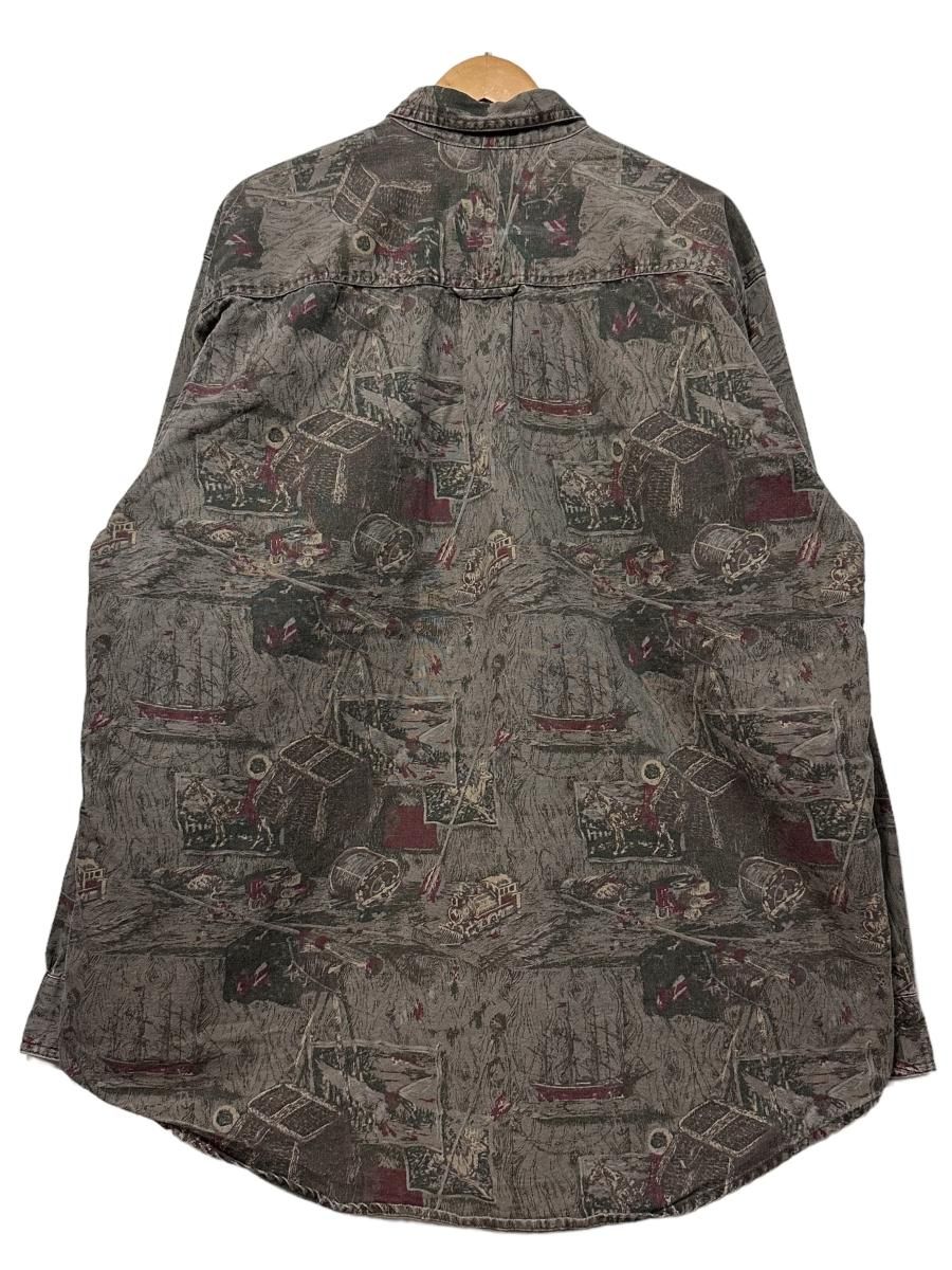 90s 美品 エディーバウアー オールドアメリカン 総柄シャツ カーキ XL Eddie Bauer （エディー・バウアー）公式オンライン通販サイト