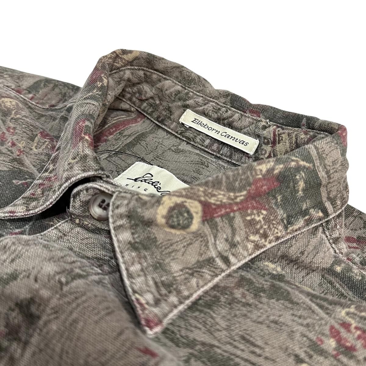 90s Eddie Bauer Elkhorn Canvas Shirt 灰 XL エディーバウアー