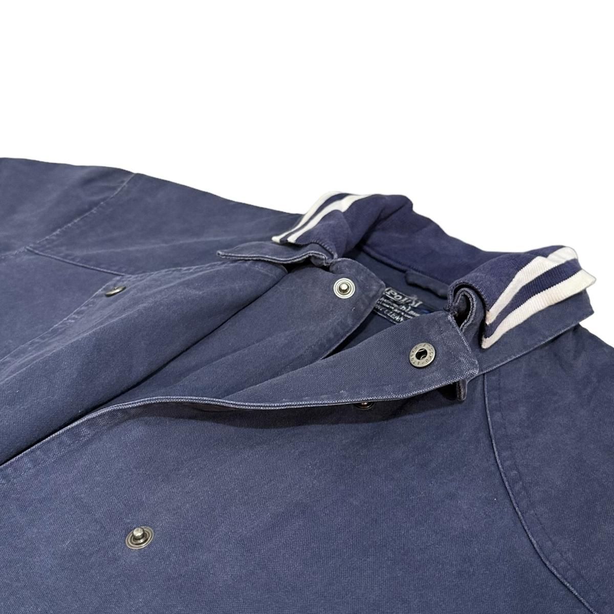USA製 80s〜90s Polo Ralph Lauren Cotton Canvas Jacket 紺 S USA製 80s〜90s Polo Ralph Lauren Cotton Canvas Jacket 紺 S