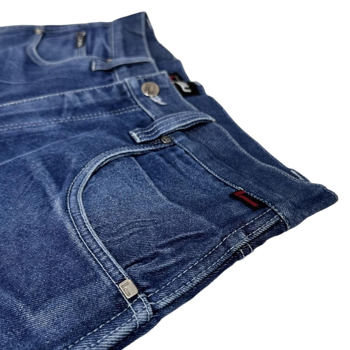 00s FUBU Denim Shorts 紺 34 フブ デニムショーツ ヒップホップ