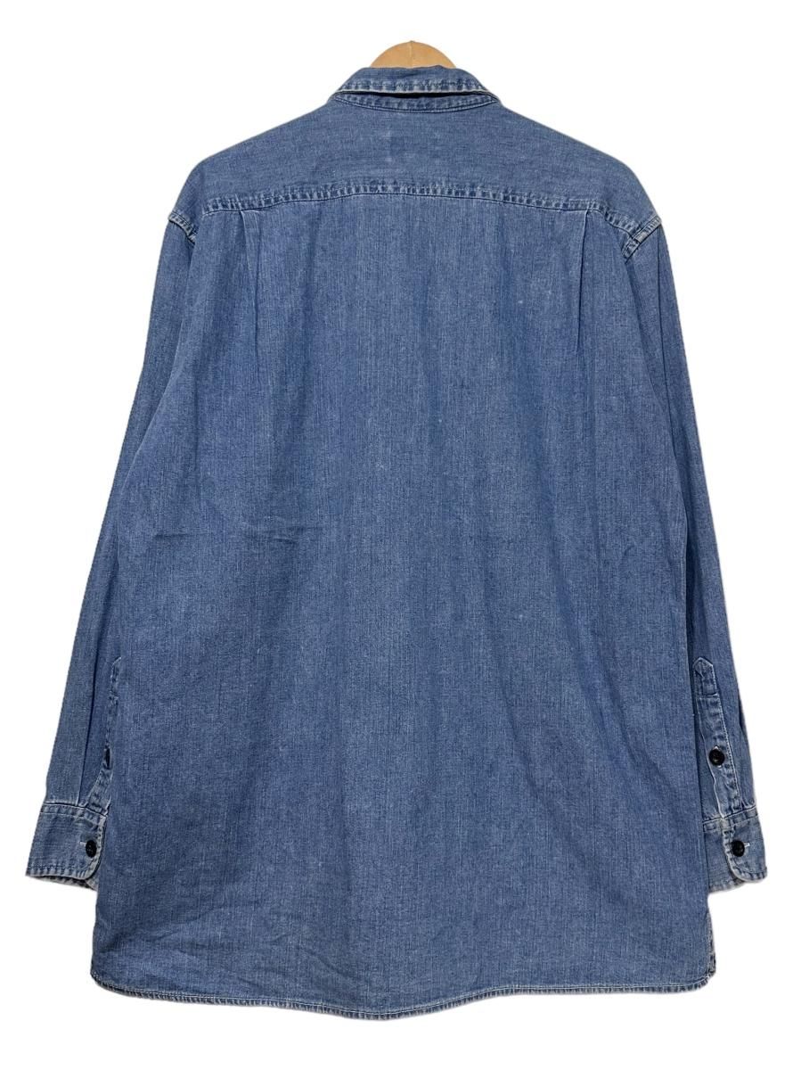 90s DKNY Zip-Up L/S Denim Shirt 青 M ダナキャラン 90s DKNY Zip-Up L/S Denim Shirt 青 M ダナキャラン
