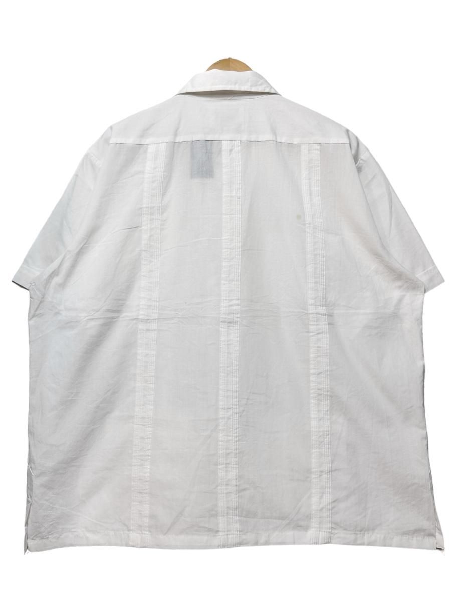 90s HABAND GUAYABERA Zip-Up S/S Cuba Shirts 白 XL ハバンド 90s HABAND GUAYABERA Zip-Up S/S Cuba Shirts 白 XL ハバンド