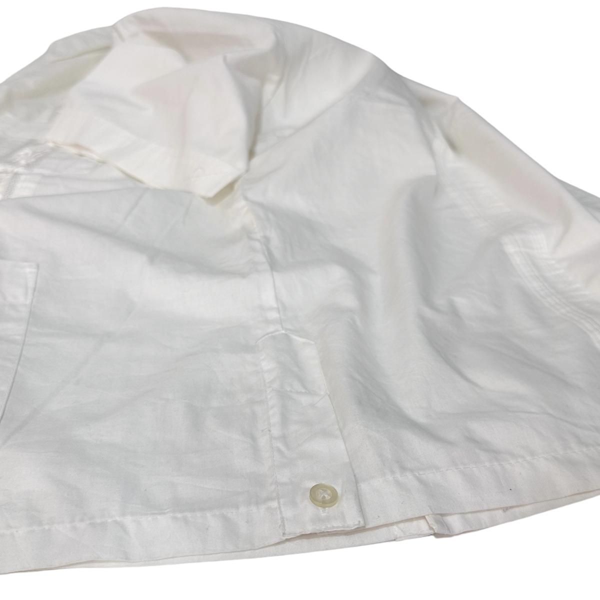 90s HABAND GUAYABERA Zip-Up S/S Cuba Shirts 白 XL ハバンド