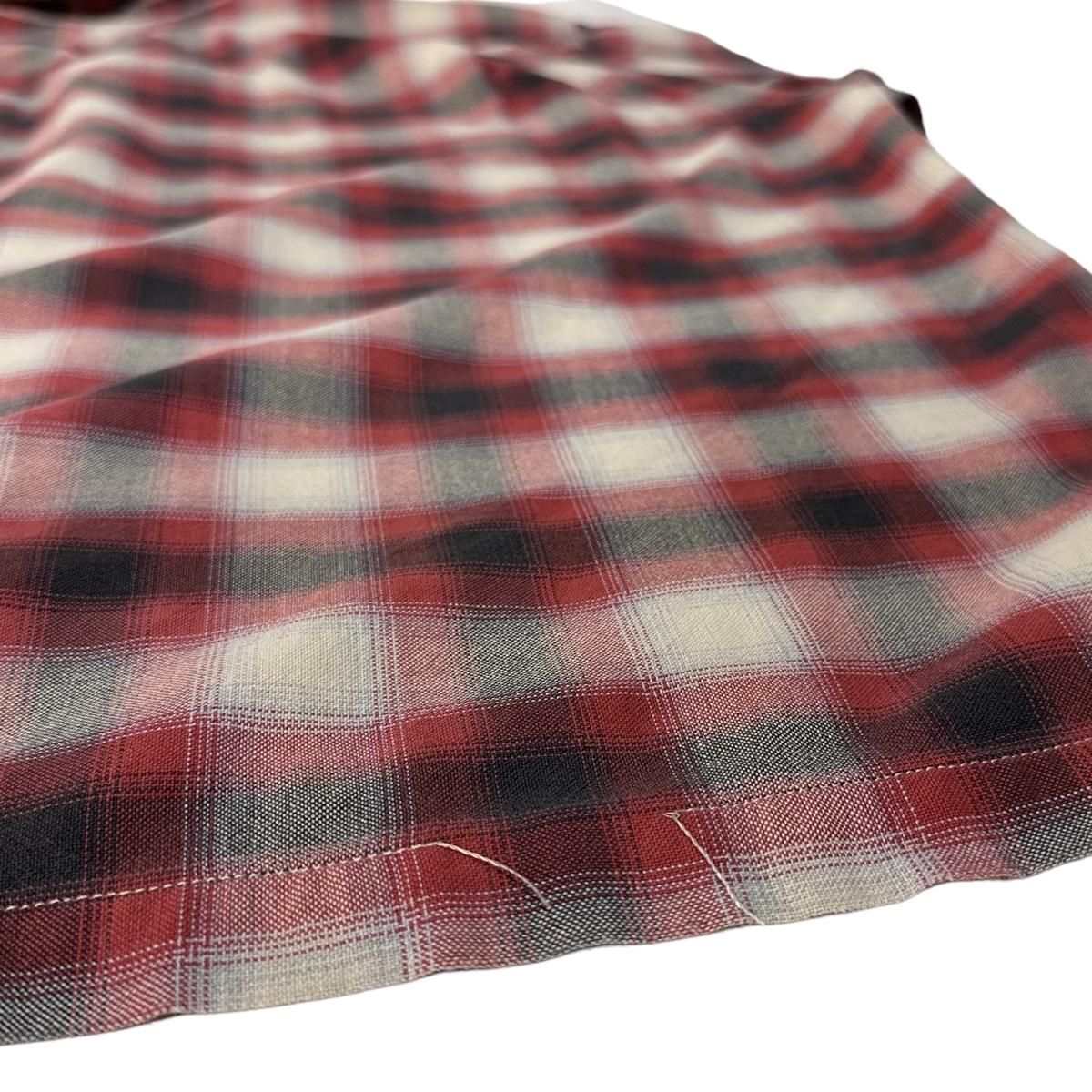 希少 90s Polo Sport ombre check shirt オンブレ 希少 90s Polo Sport 開襟シャツ レーヨン チェック オンブレ