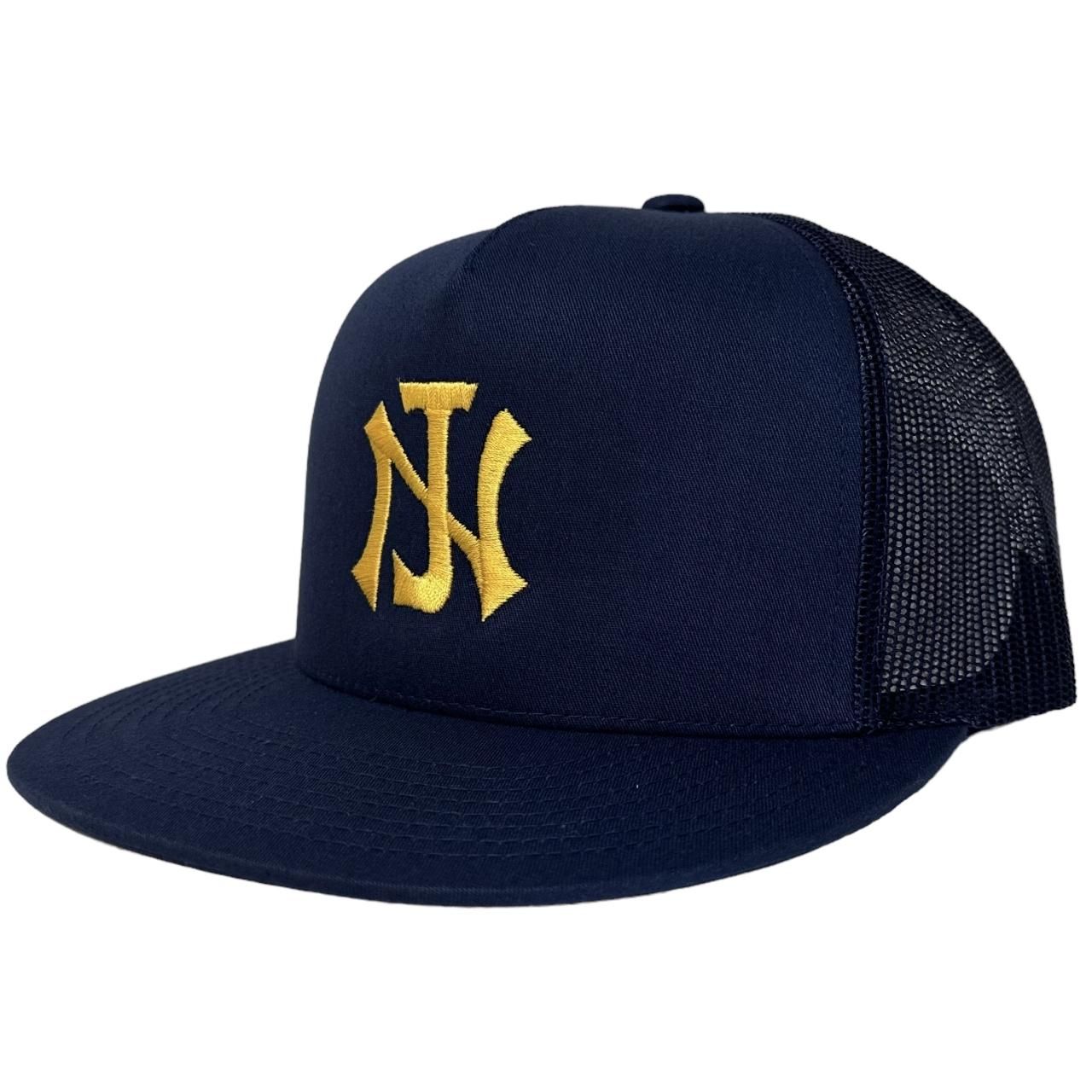 2023 NEWJOKE NJ Logo 5 Panel Mesh Cap (NAVY) - NEWJOKE 2023 NEWJOKE NJ Logo 5 Panel Mesh Cap (NAVY) - NEWJOKE