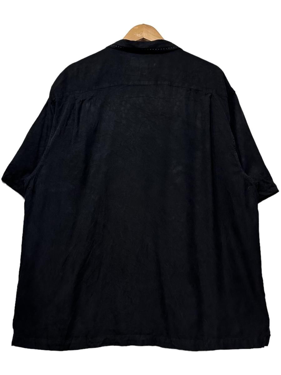 NAT NAST Silk Open Collar S/S Shirt 黒 XL ナットナスト 半袖