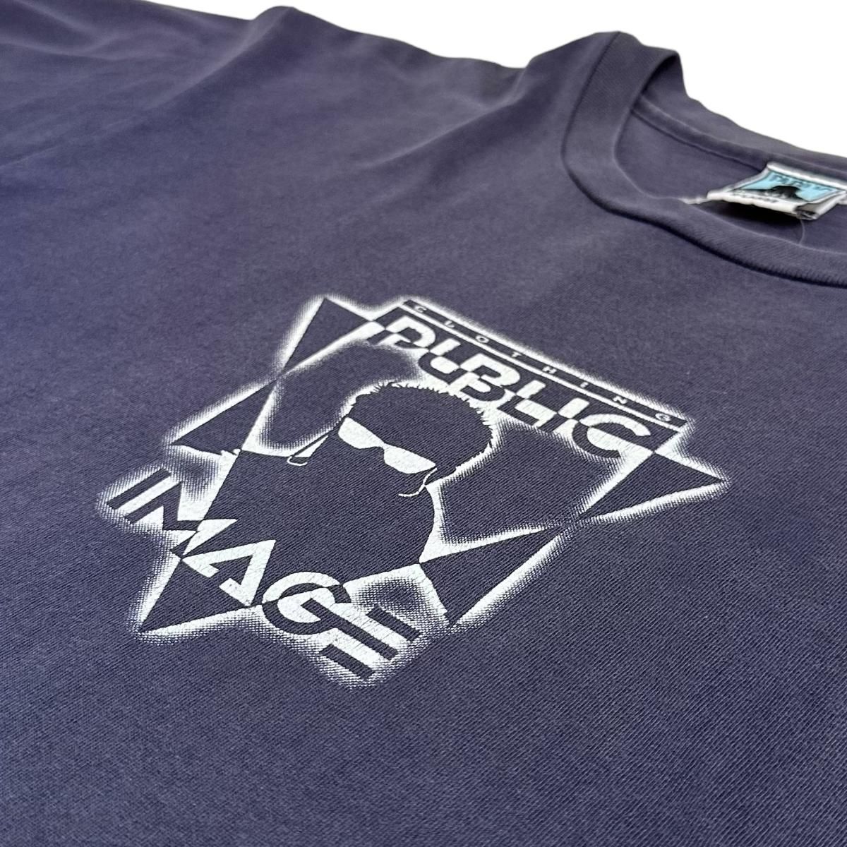 USA製 90s PUBLIC IMAGE Print S/S Tee 紺 XL パブリック USA製 90s PUBLIC IMAGE Print S/S Tee 紺 XL パブリック
