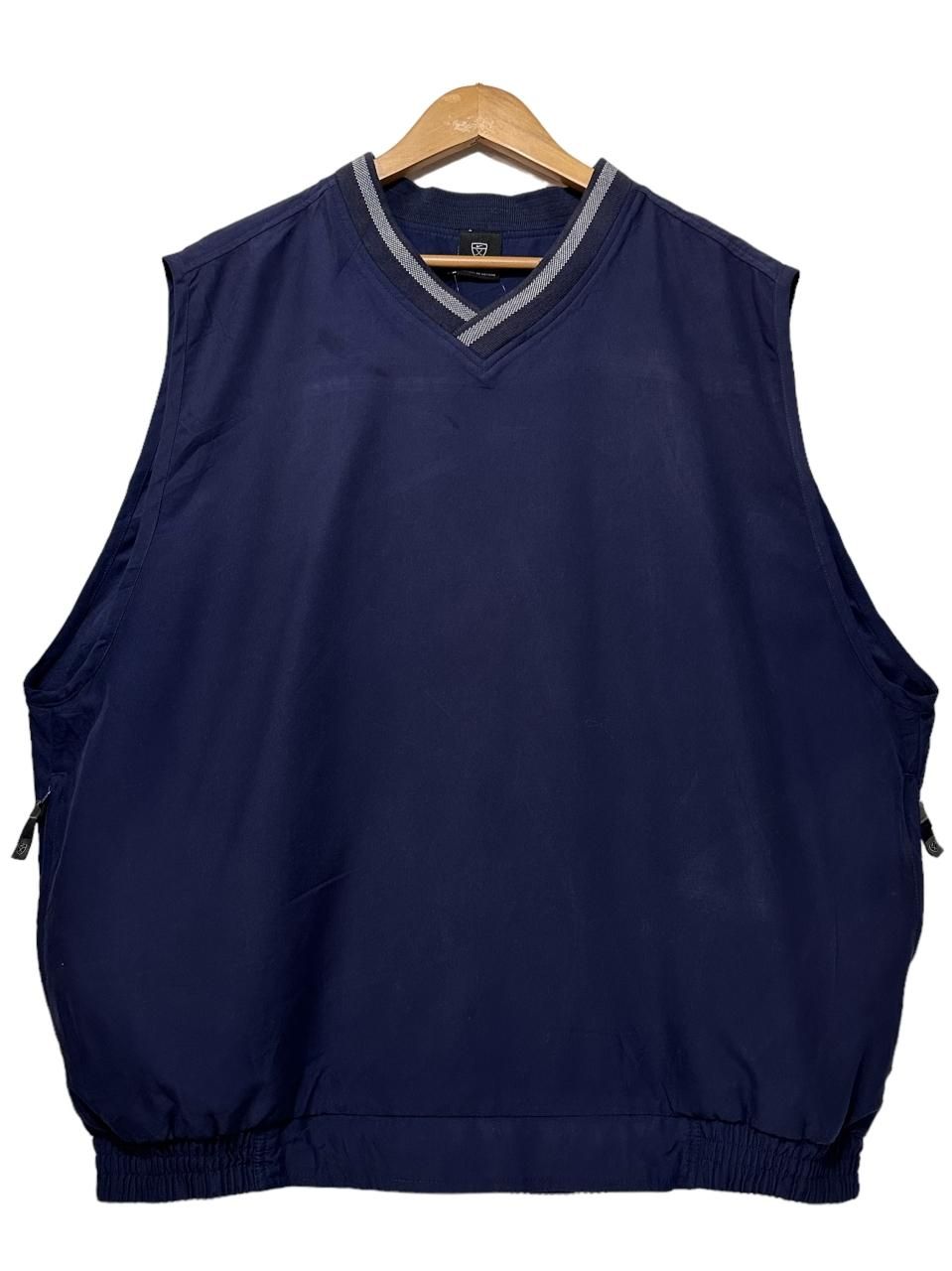 05年製 NIKE GOLF V-Neck Polyester Vest 紺 XL 00s ナイキ