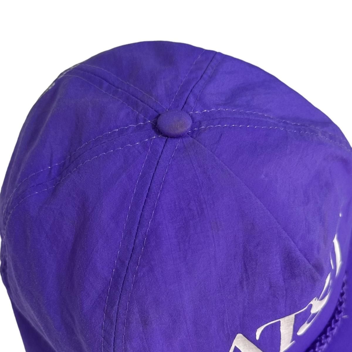 90s AT&T Nylon 5 Panel Cap 紫 エイティー＆ティー ナイロン