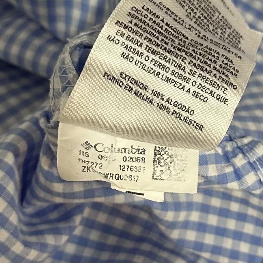Columbia PFG Check Fishing S/S Shirt 水色白 XL コロンビア Columbia PFG Check Fishing S/S Shirt 水色白 XL コロンビア