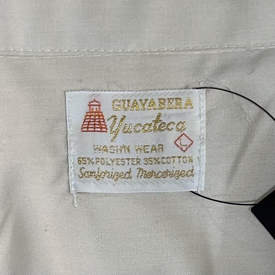 70s GUAYABERA YUCATECA S/S Cuba Shirt ベージュ L グアヤベラ 70s GUAYABERA YUCATECA S/S Cuba Shirt ベージュ L グアヤベラ