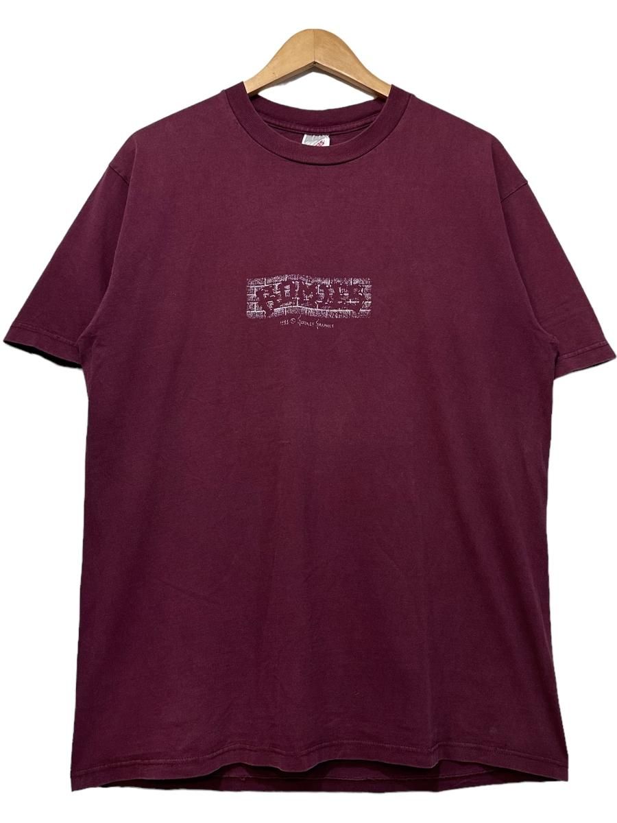 USA製 90s Homies Print S/S Tee エンジ L ホーミーズ 半袖 T USA製 90s Homies Print S/S Tee エンジ L ホーミーズ 半袖 T