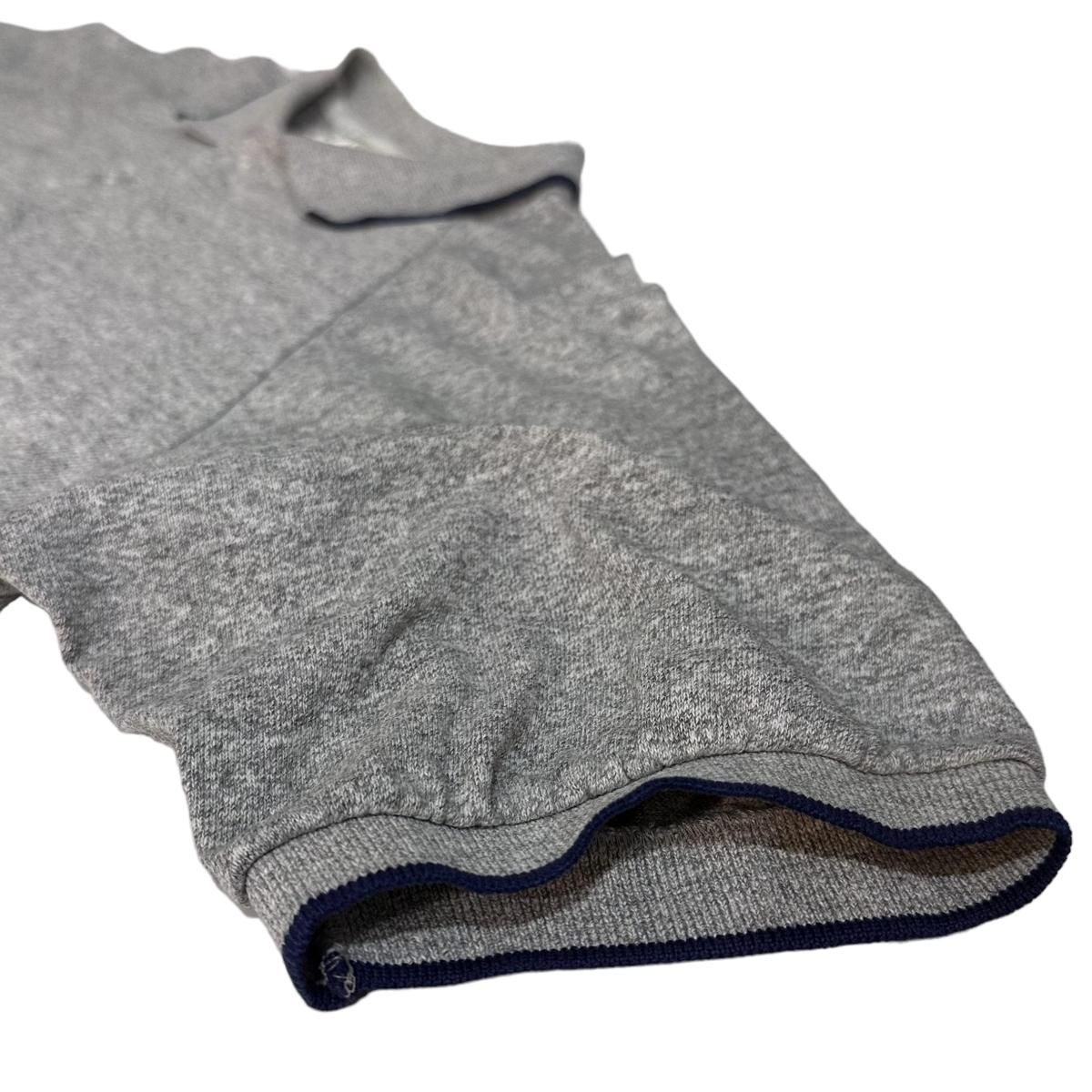 USA製 80s L.L.Bean by Champion Plain S/S Polo Shirt 灰 M エルエル