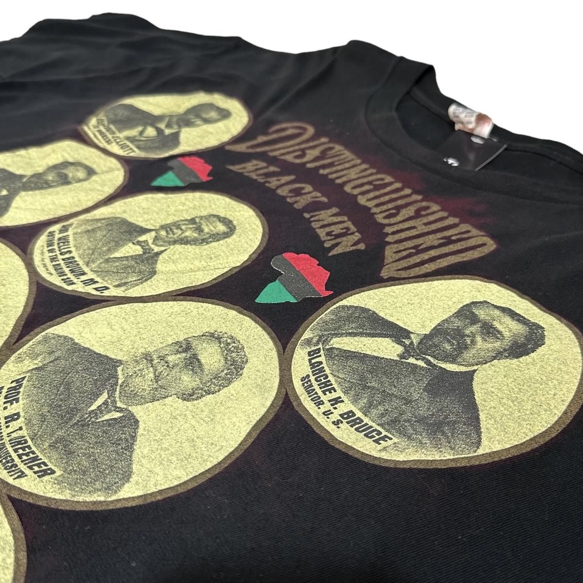 90s Distinguished Black Men Print S/S Tee 黒 XL 偉人 半袖 T 90s Distinguished Black Men Print S/S Tee 黒 XL 偉人 半袖 T