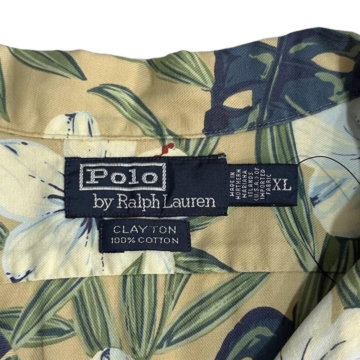 ま*う様 POLO ポロ ラルフローレン シャツ XL カーキ CALDWELL 美品 L caldwell モスグリーン ポロラルフローレン 半袖開襟