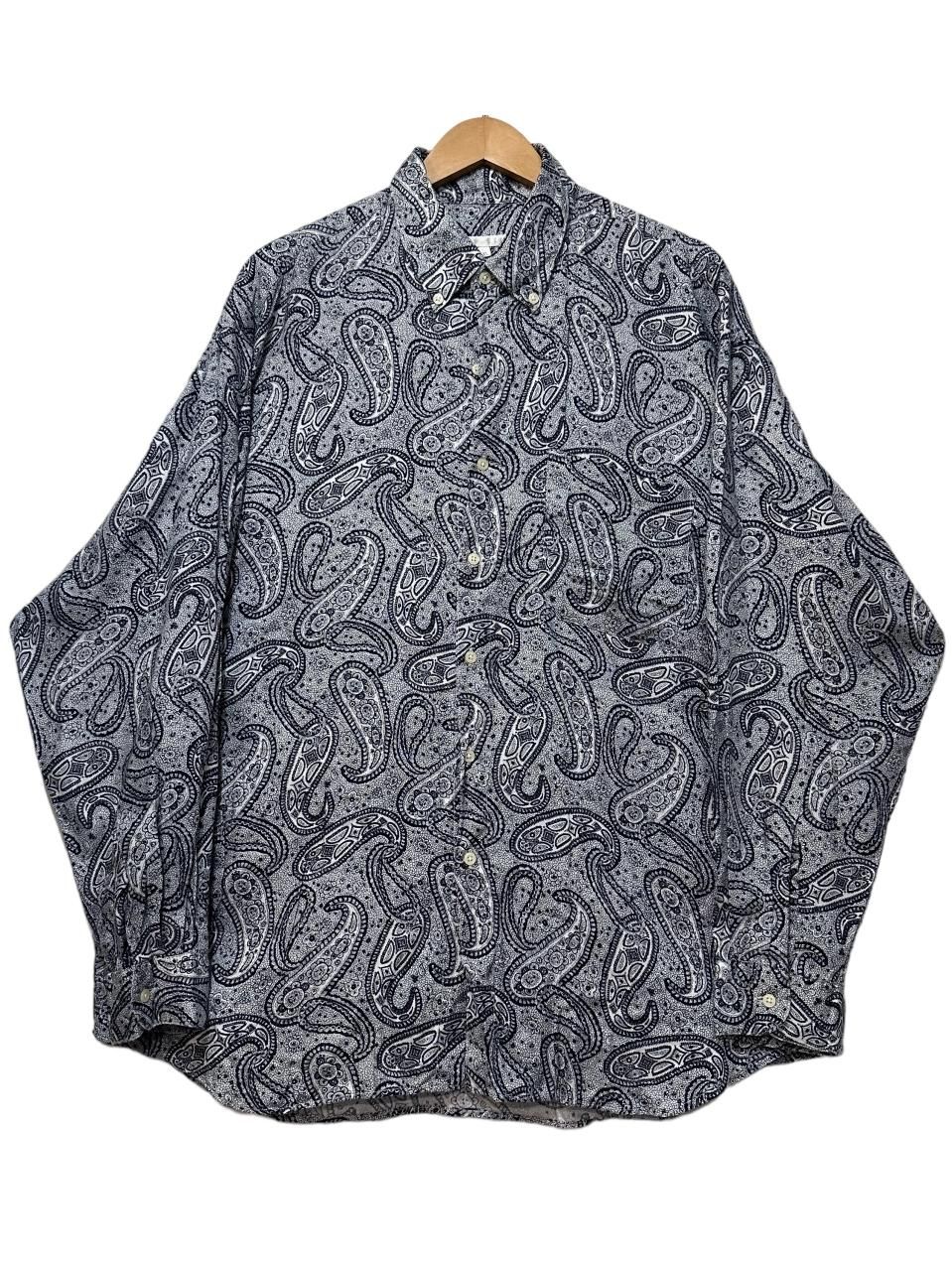 Perry Ellis シャツ Lペリーエリス 長袖 ストライプ ドレス
