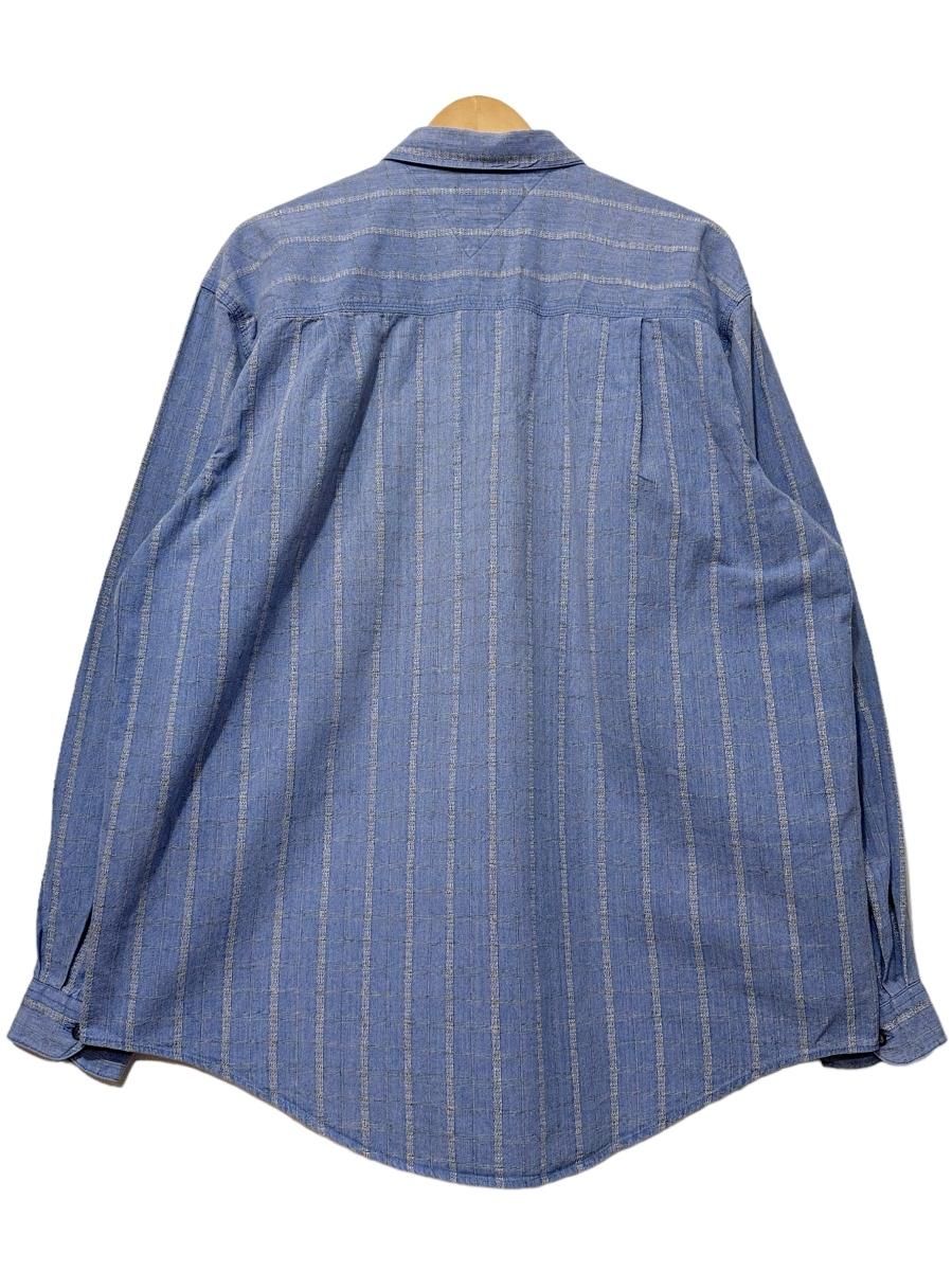 91年製 patagonia Patterned Chambray Shirt 青 L 90s 91年製 patagonia Patterned Chambray Shirt 青 L 90s