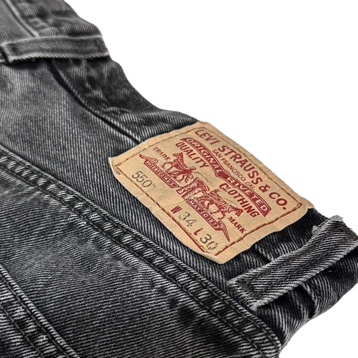 00s Levi's 550 Black Denim Pants 黒 W33×L29 リーバイス Levis 00s Levi's 550 Black Denim Pants 黒 W33×L29 リーバイス Levis