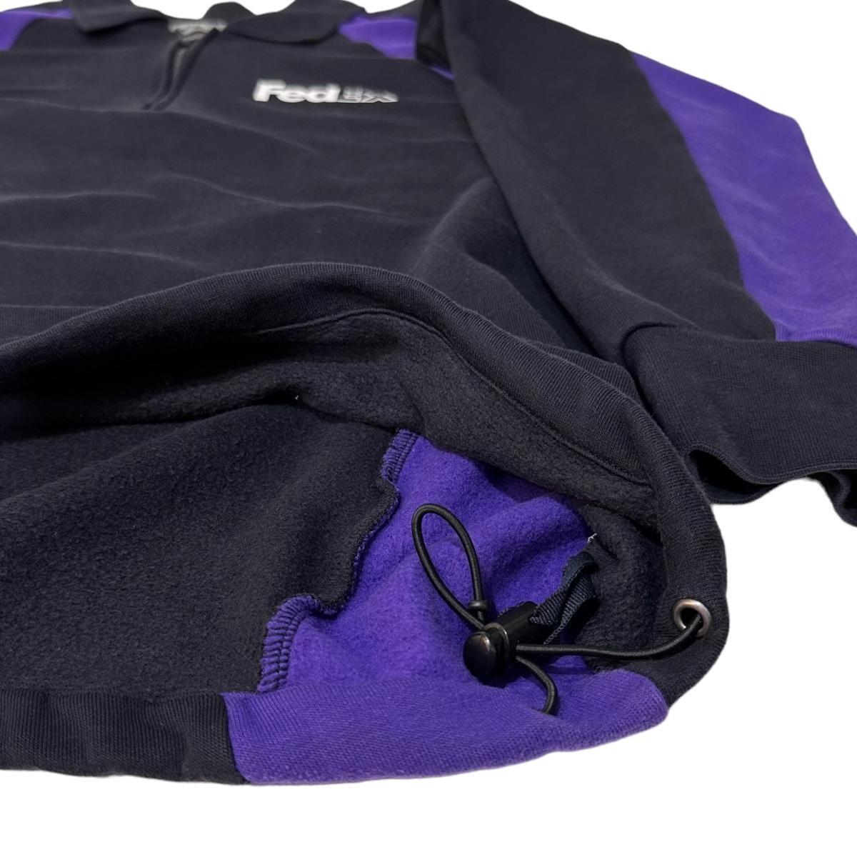 00s FedEx Half-Zip Sweatshirt 黒紫 XL フェデックス ハーフ 00s FedEx Half-Zip Sweatshirt 黒紫 XL フェデックス ハーフ