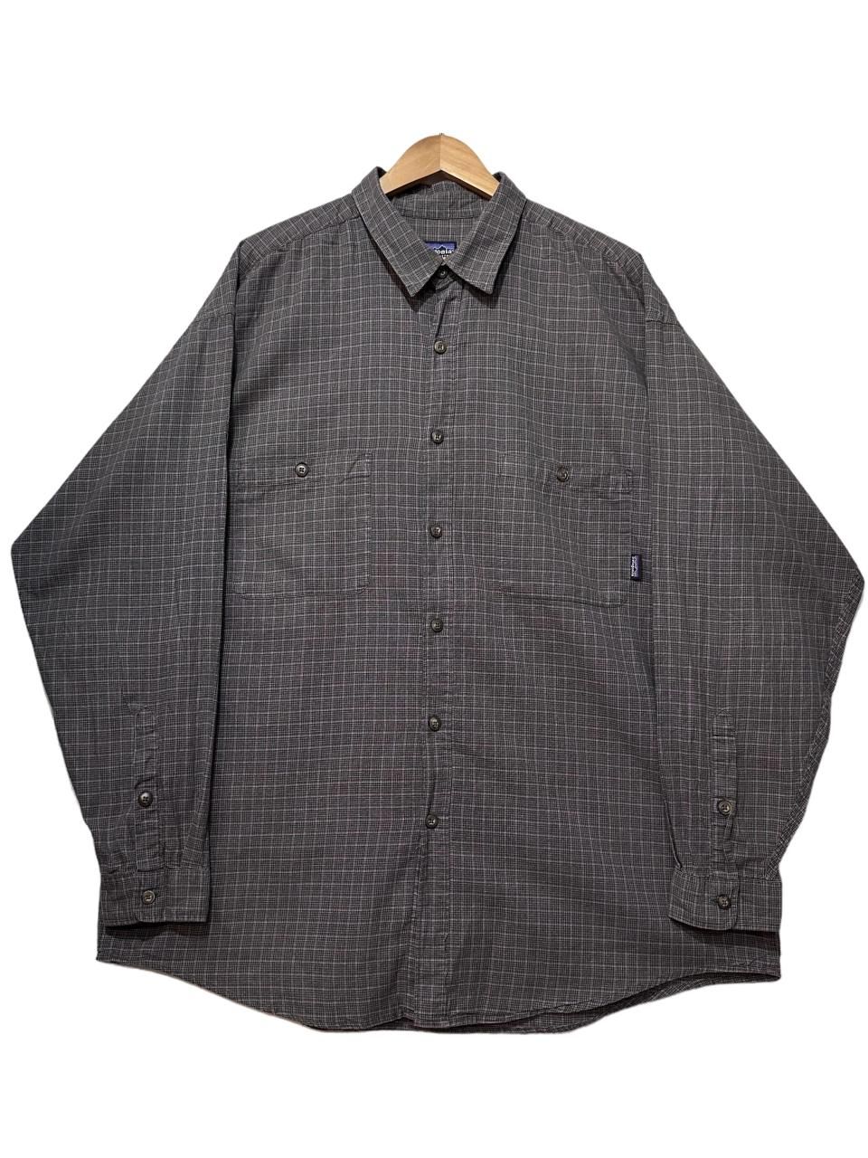 01年製 patagonia L/S Pima Cotton Shirt オリーブ赤青 XL 00s 01年製 patagonia L/S Pima Cotton Shirt オリーブ赤青 XL 00s