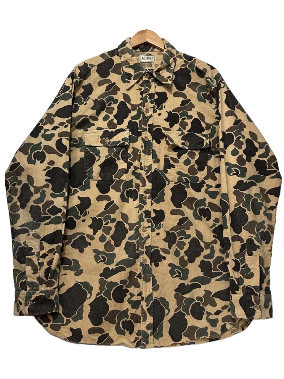 80s L.L.Bean Duck Hunter Camo Chamois Cloth L/S Shirt 迷彩 80s L.L.Bean Duck Hunter Camo Chamois Cloth L/S Shirt 迷彩