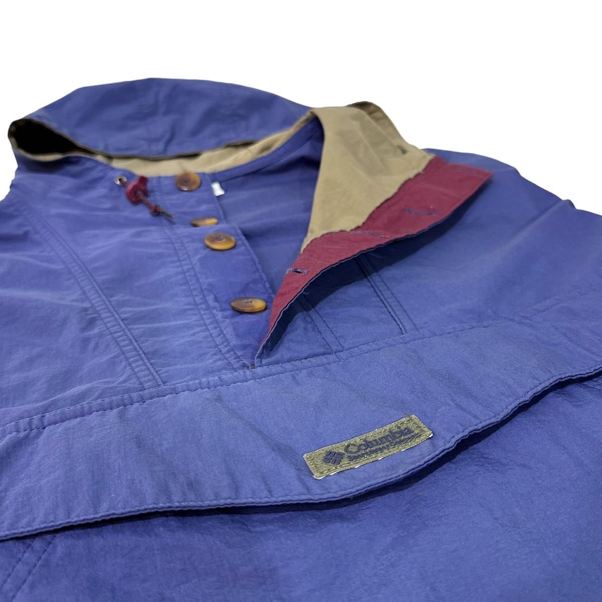 90s Columbia Nylon Anorak Parka 紺 XL相当 コロンビア 90s Columbia Nylon Anorak Parka 紺 XL相当 コロンビア