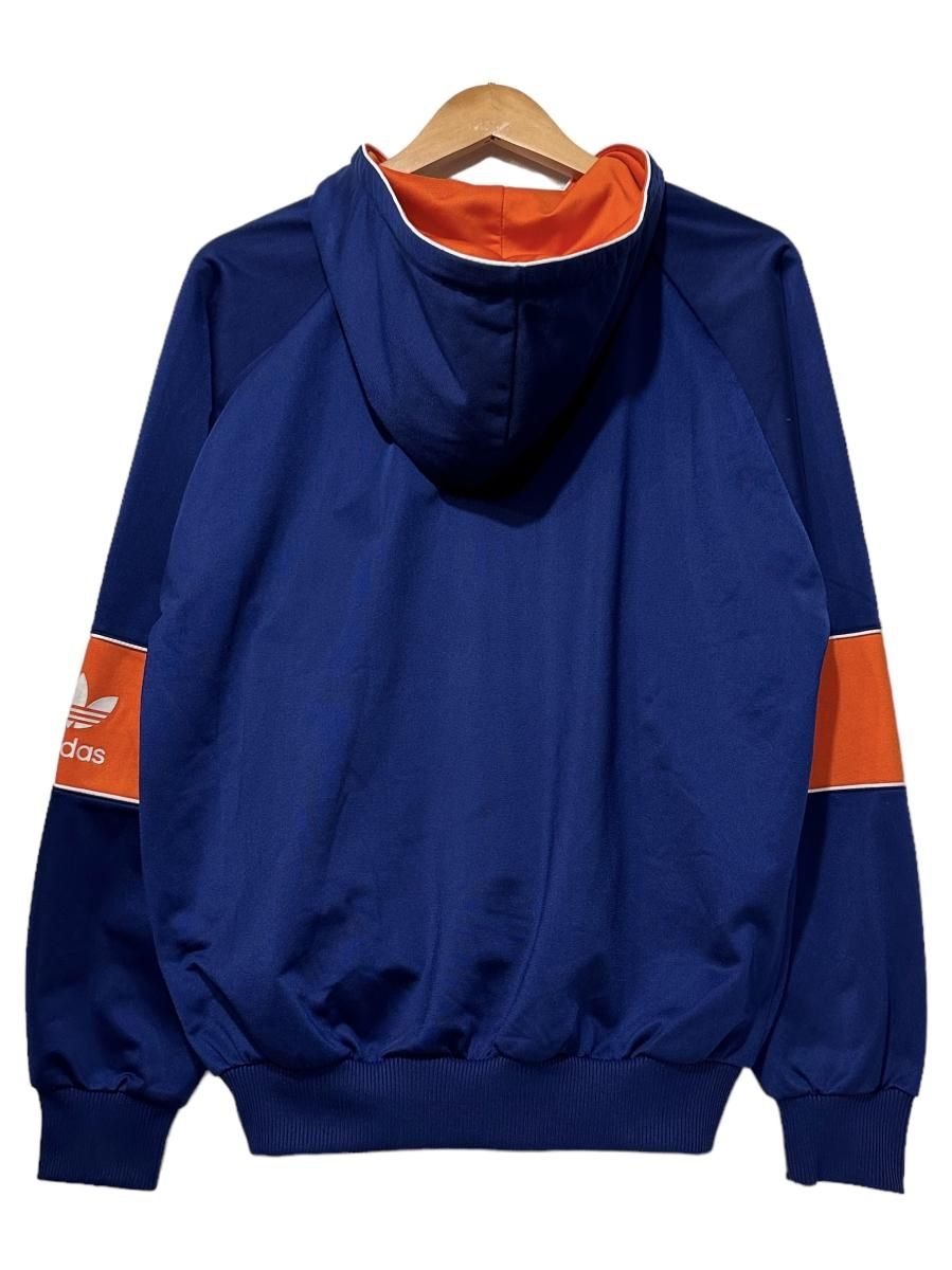 adidas Half-Zip Hooded Jersey 紺 S アディダス ハーフジップ