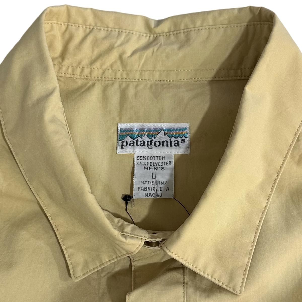80s~90s patagonia Snap Shirt 黄 L 白タグ パタゴニア 長袖 80s~90s patagonia Snap Shirt 黄 L 白タグ パタゴニア 長袖