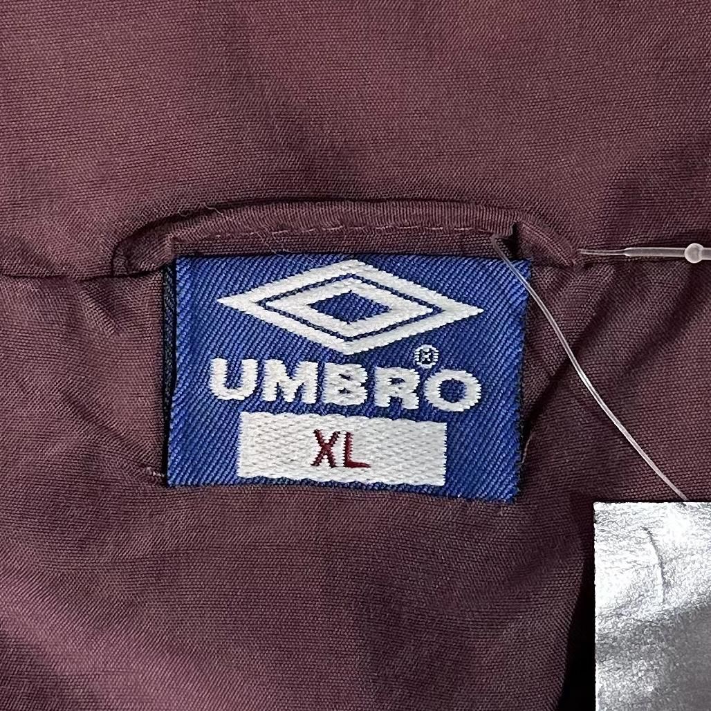 90s UMBRO Logo Nylon Jacket エンジ白 XL アンブロ ロゴ 90s UMBRO Logo Nylon Jacket エンジ白 XL アンブロ ロゴ