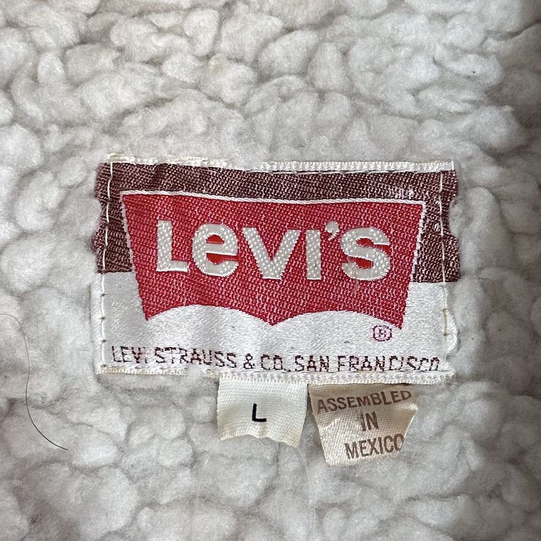 70s Levi's Boa Ranch Vest 茶 L 茶タグ リーバイス Levis ボアベスト