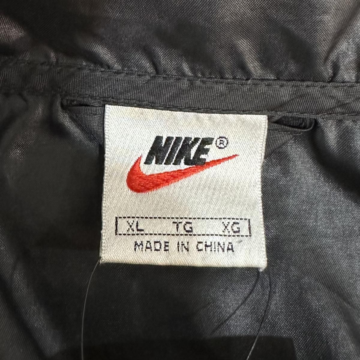 98年製 NIKE Logo Nylon Anorak Parka 黒 XL 銀タグ 90s ナイキ 98年製 NIKE Logo Nylon Anorak Parka 黒 XL 銀タグ 90s ナイキ