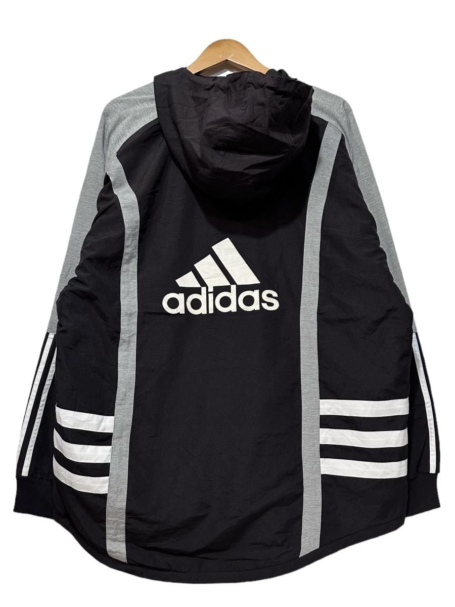 90s adidas Lace Up Pullover Hoodie 黒灰 L アディダス 90s adidas Lace Up Pullover Hoodie 黒灰 L アディダス