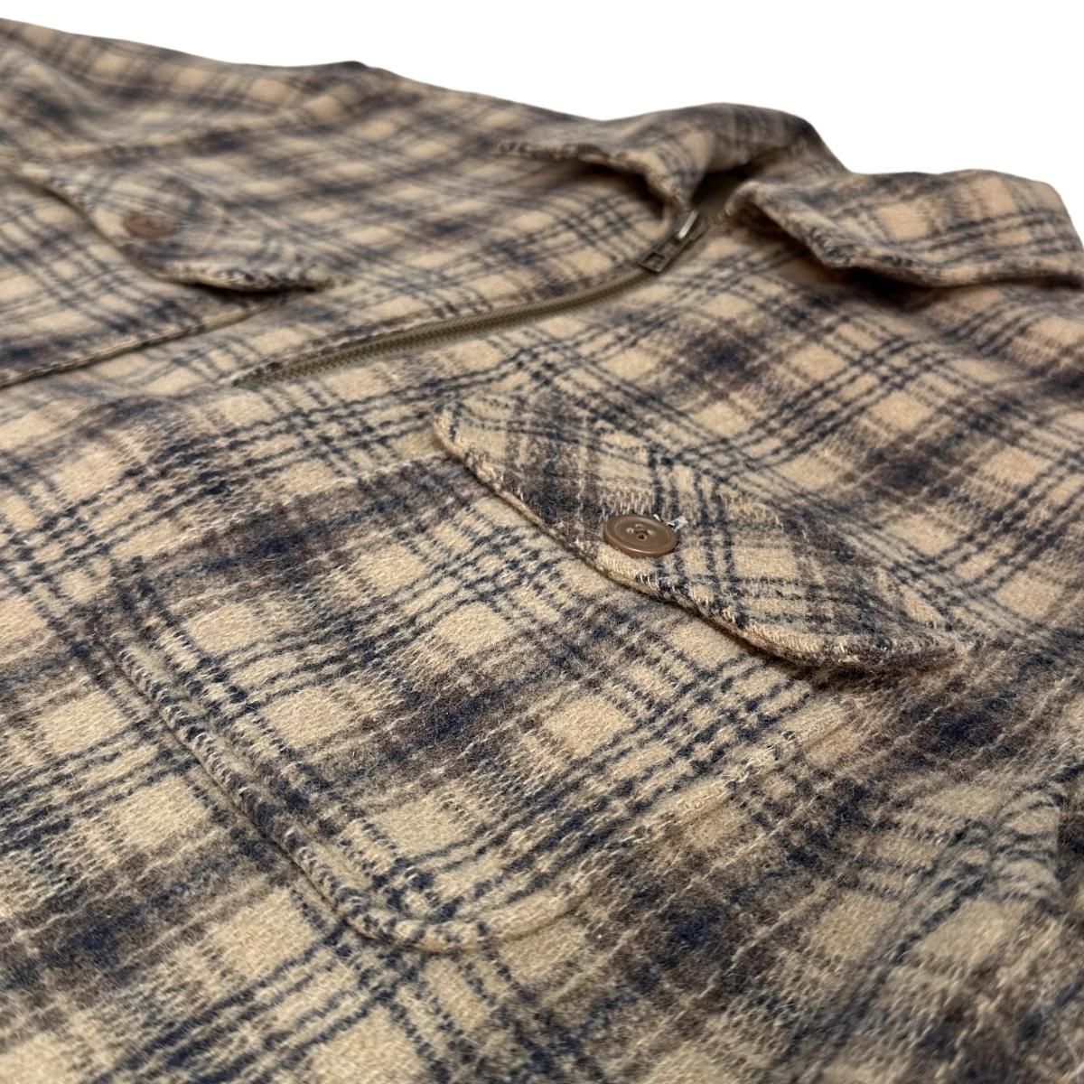 90s CHAPS Wool Half-Zip Pullover Shirt 茶 L チャップス 長袖 90s CHAPS Wool Half-Zip Pullover Shirt 茶 L チャップス 長袖