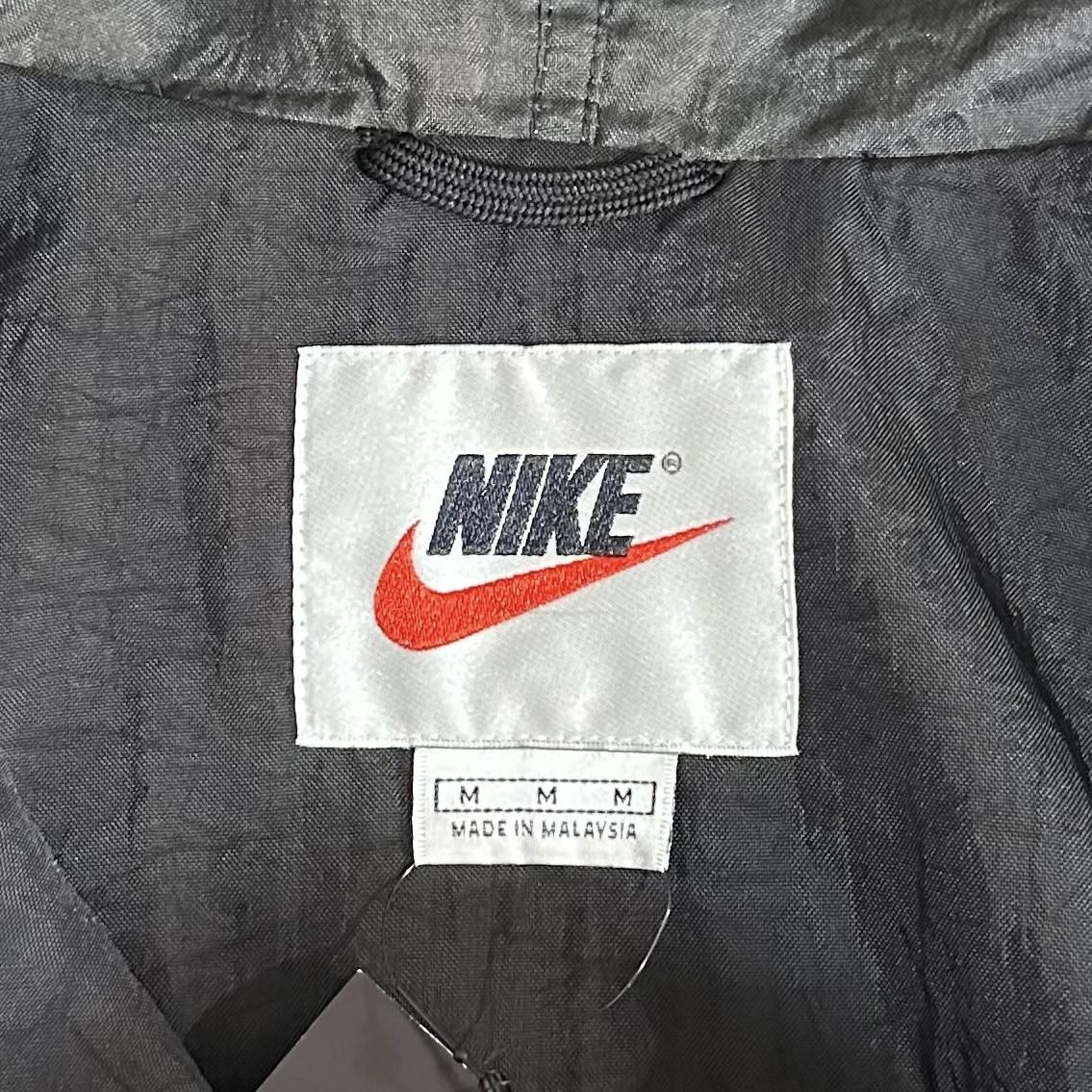 97年製 NIKE Logo Nylon Hooded Jacket 黒 M 90s ナイキ 97年製 NIKE Logo Nylon Hooded Jacket 黒 M 90s ナイキ