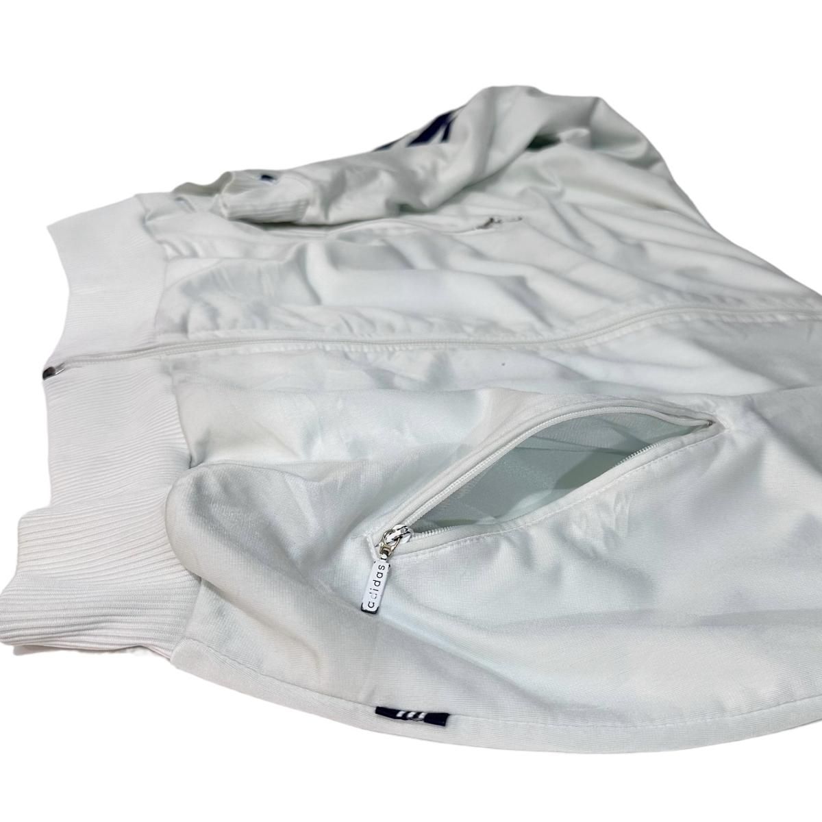 90s adidas Track Jacket 白紺 M アディダス トラックジャケット