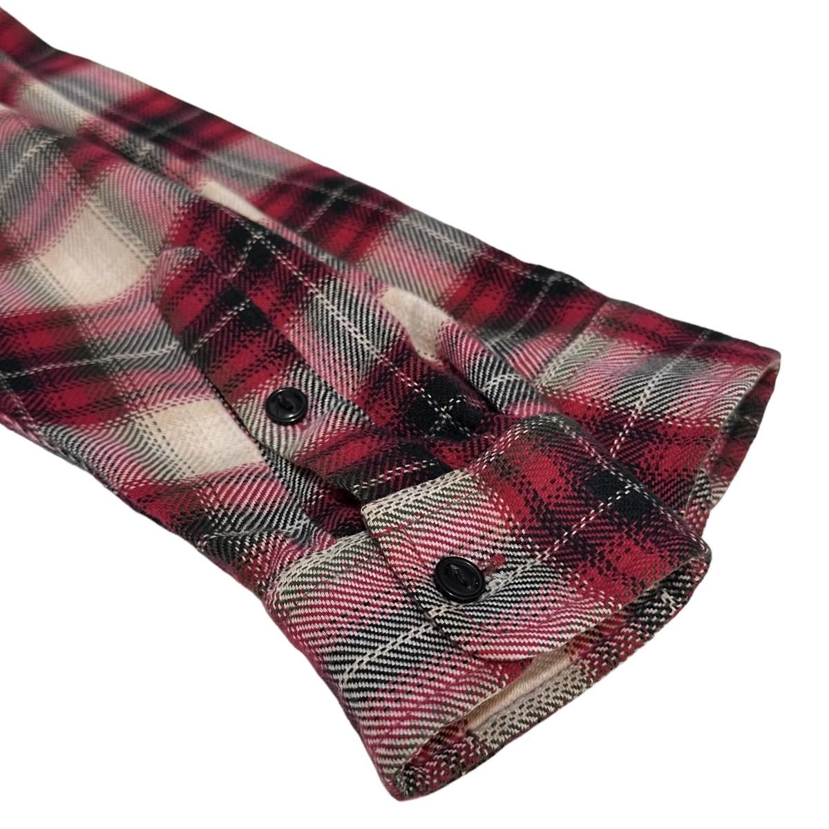90s POLO SPORT Check Flannel L/S 赤黒 XL ポロスポーツ 長袖