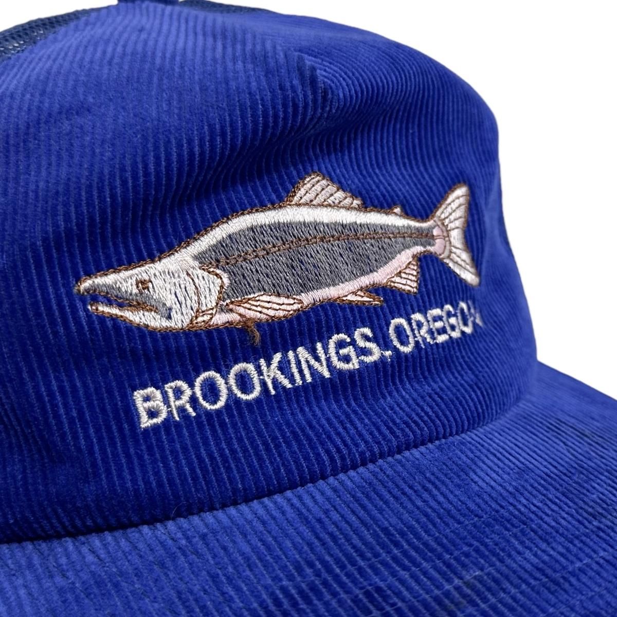90s~00s BROOKINGS OREGON 5 Panel Corduroy Mesh Cap 青 5