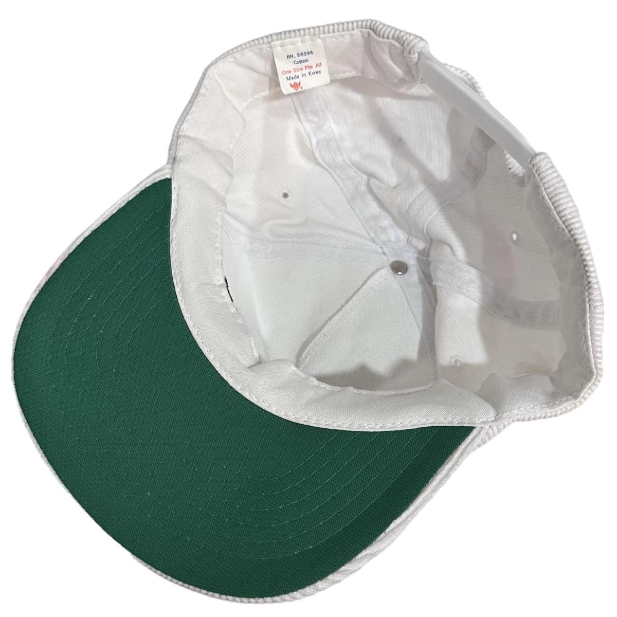 90s JONES CHEMICALS 5 Panel Corduroy Cap 白 5パネル