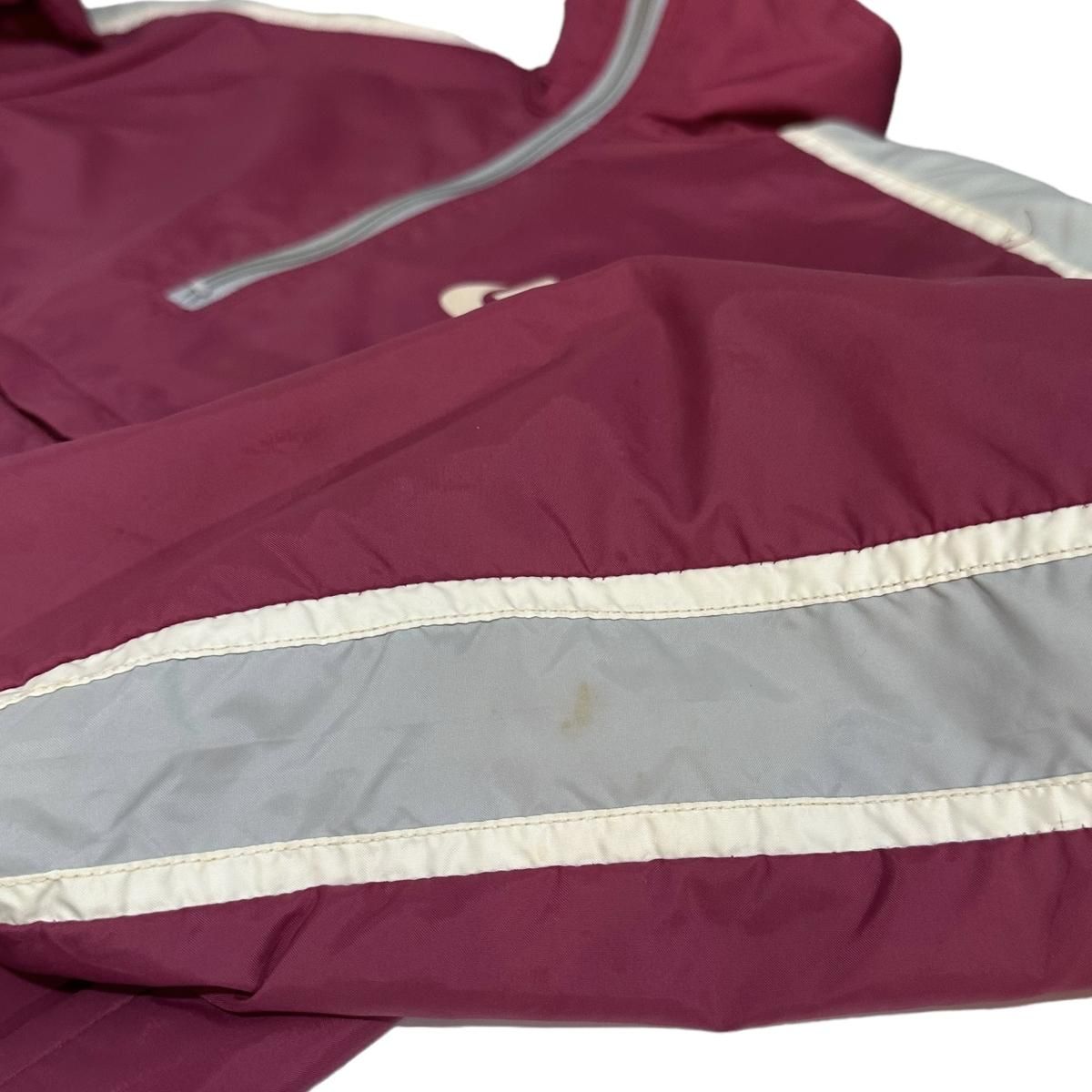 USA製 70s NIKE Half Zip Nylon Pullover Jacket エンジ M USA製 70s NIKE Half Zip Nylon Pullover Jacket エンジ M