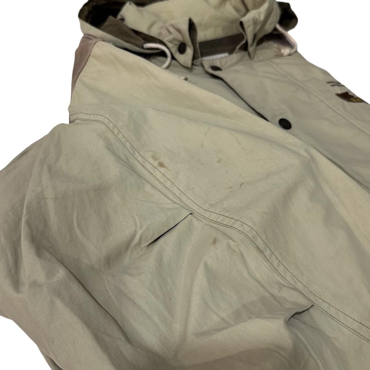 90s BANANA REPUBLIC Nylon Cotton Safari Jacket カーキ S 90s BANANA REPUBLIC Nylon Cotton Safari Jacket カーキ S