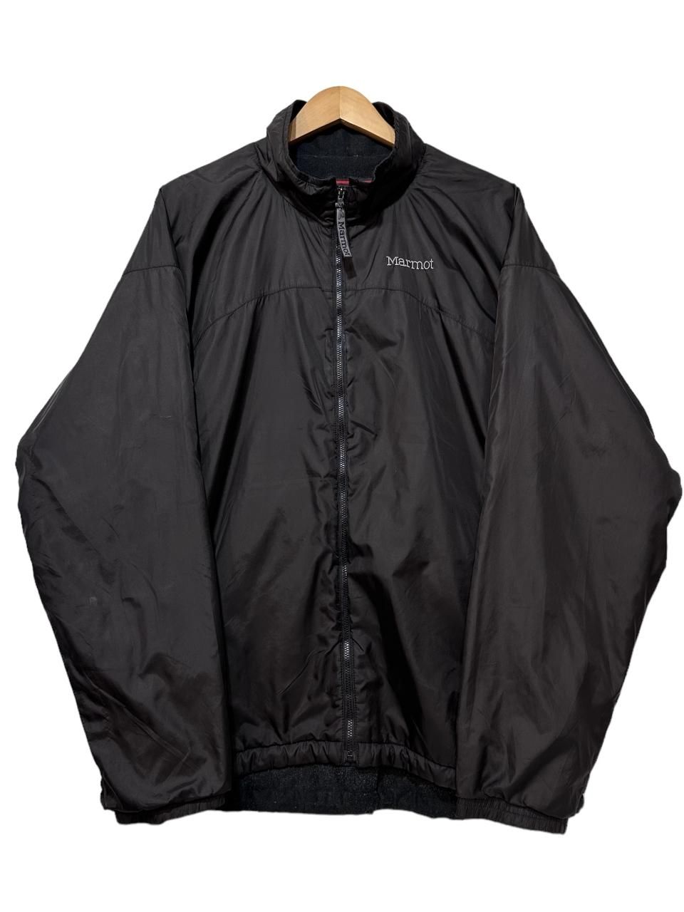 90s Marmot Fleece Lined Cycling Nylon Jacket 黒 L マーモット 90s Marmot Fleece Lined Cycling Nylon Jacket 黒 L マーモット