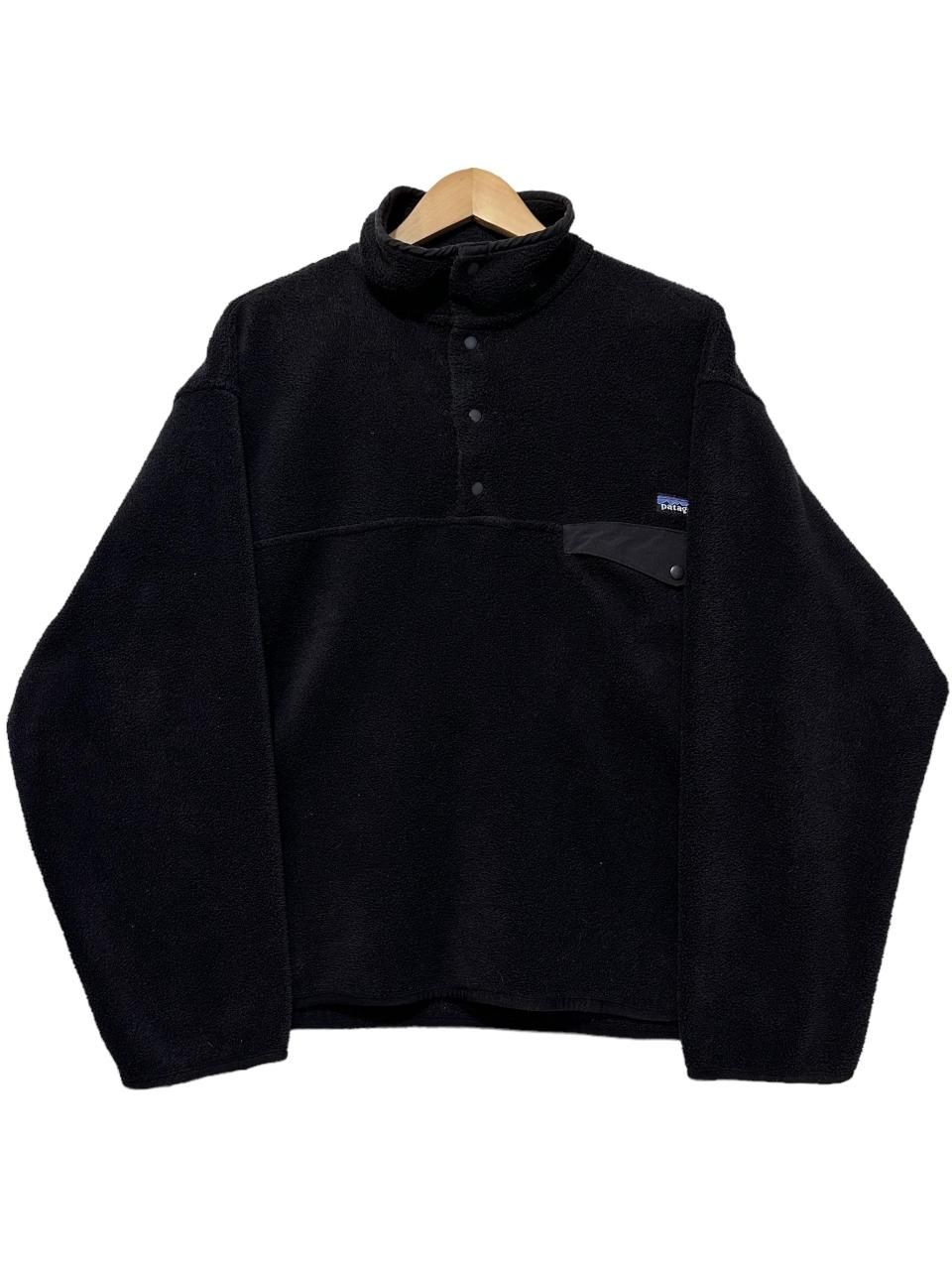 USA製 98年 patagonia Synchilla Snap-T Pullover 黒 S 90s パタゴニア 