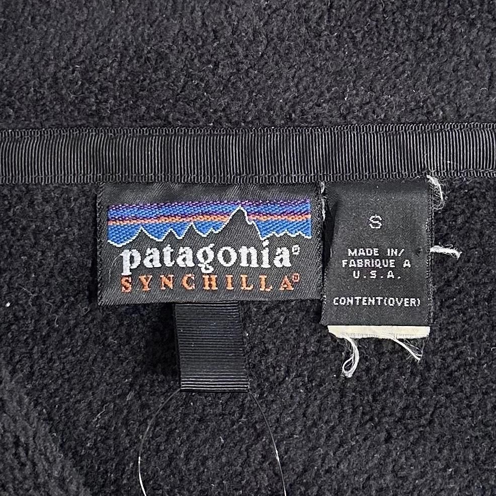 USA製 98年 patagonia Synchilla Snap-T Pullover 黒 S 90s USA製 98年 patagonia Synchilla Snap-T Pullover 黒 S 90s