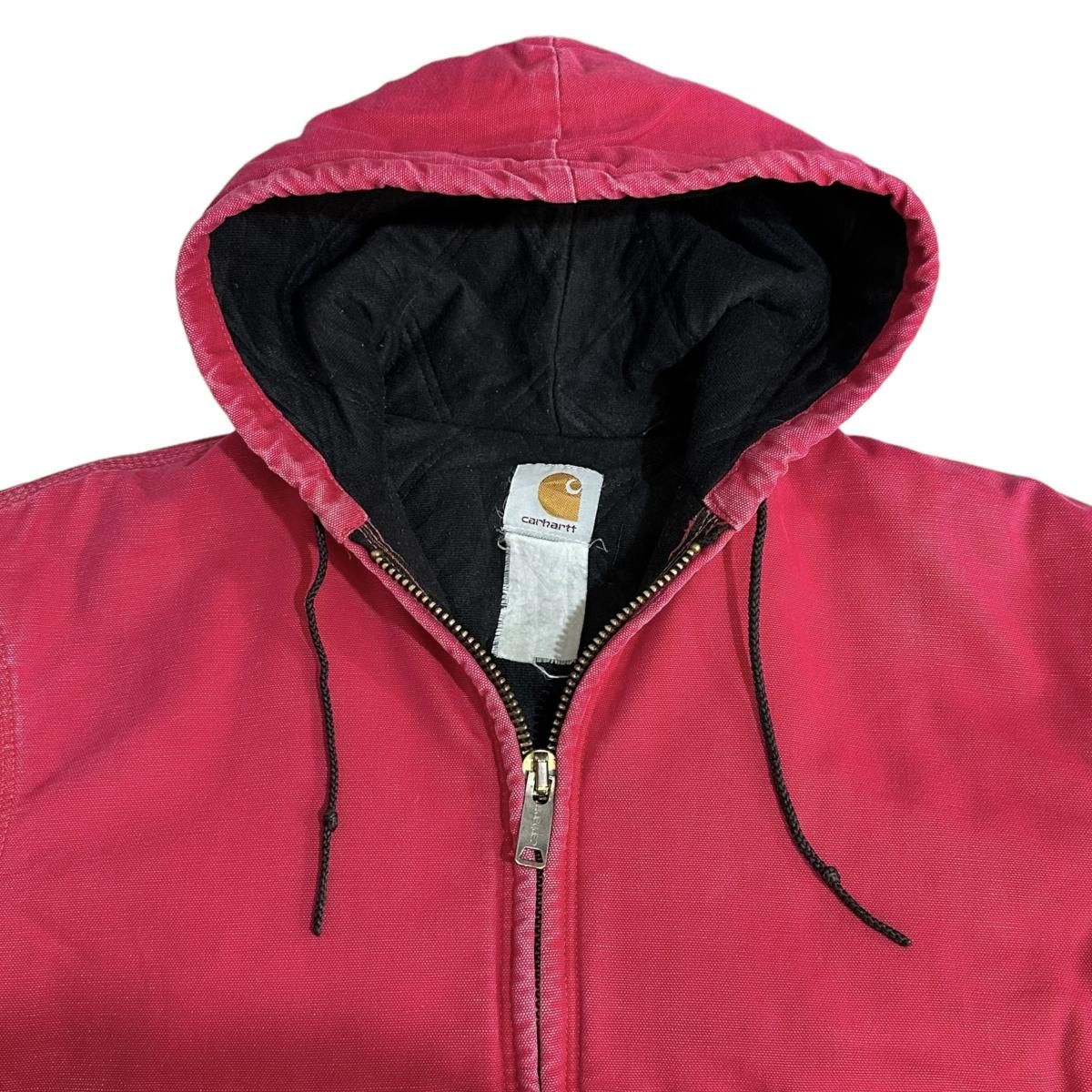 00s Carhartt Duck Active Jacket Quilted Flannel Lined 赤 M 00s Carhartt Duck Active Jacket Quilted Flannel Lined 赤 M