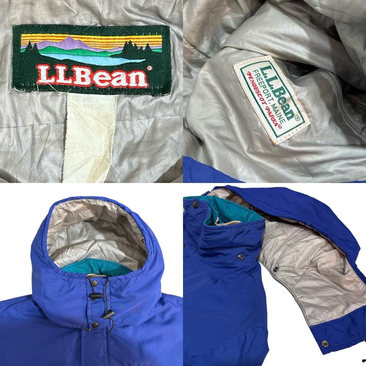 USA製 80s～90s L.L.Bean Penobscot Parka 青紫 L エルエル
