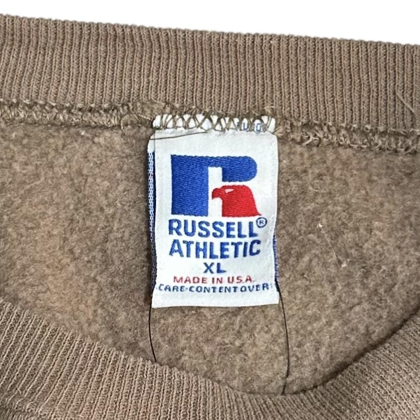 USA製 90s RUSSELL ATHLETIC Plain Sweatshirt 茶 XL ラッセル USA製 90s RUSSELL ATHLETIC Plain Sweatshirt 茶 XL ラッセル